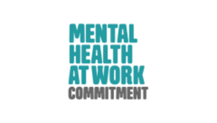 Logo reading Mental Health at Work Commitment