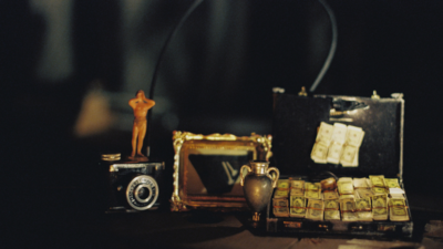 Vintage objects on a table