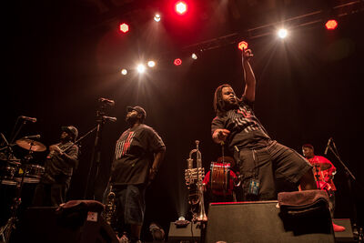 Hot 8 Brass Band Performing at Brighton Festival