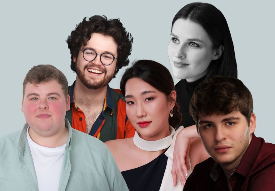 Collection of headshots, featuring three men and two woman