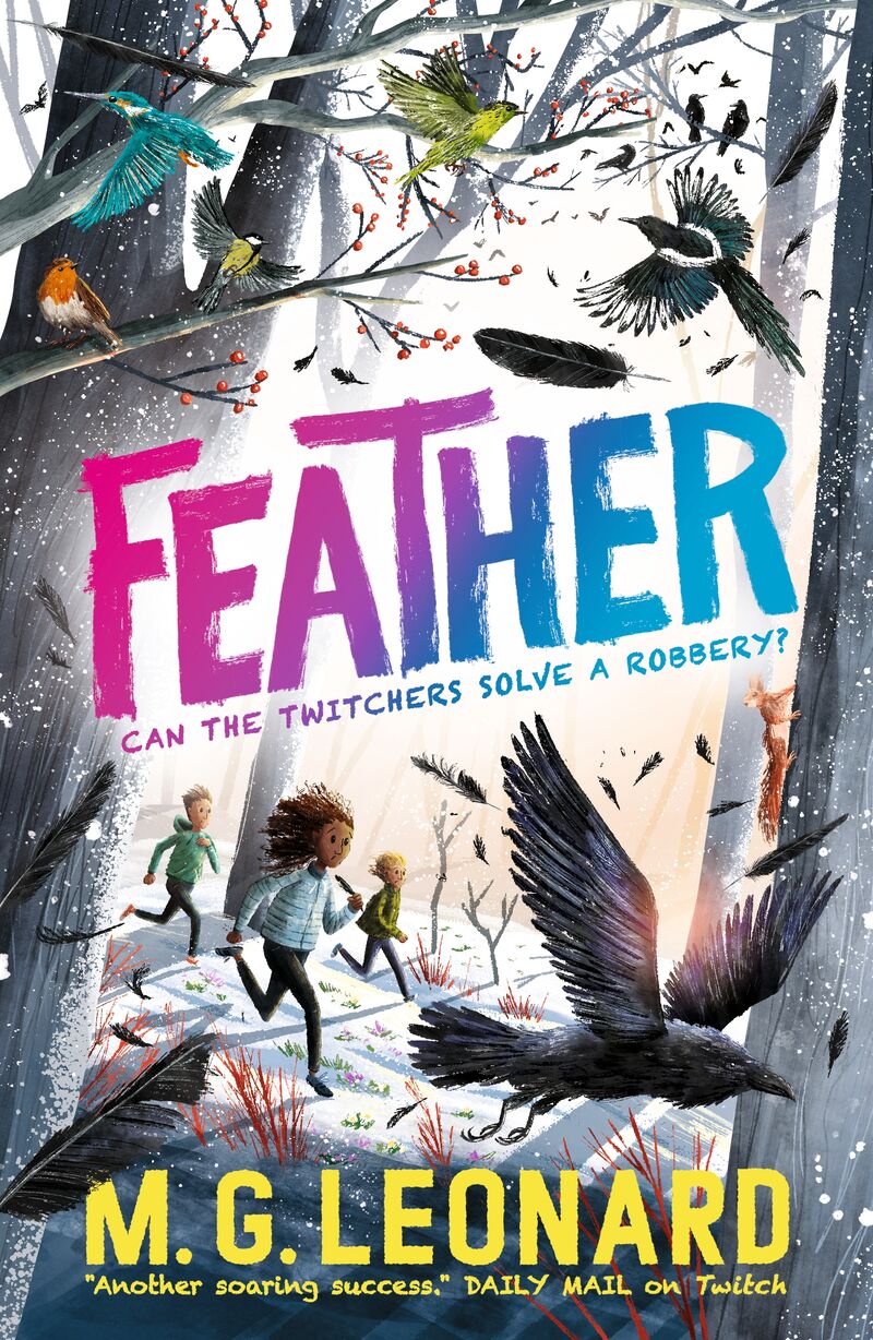 Book cover for Feather by M.G. Leonard