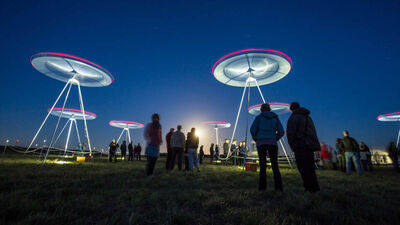 Sci-fi outdoor installation