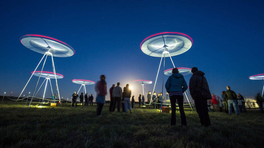 Sci-fi outdoor installation