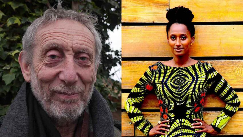 Michael Rosen (left) Hannah Azieb Pool (right)