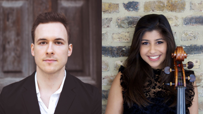 Headshots of Dominic Doutney and Meera Priyanka Raja