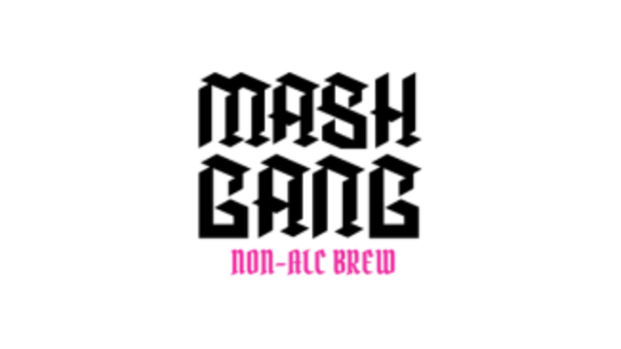 Black and pink Mash Gang logo
