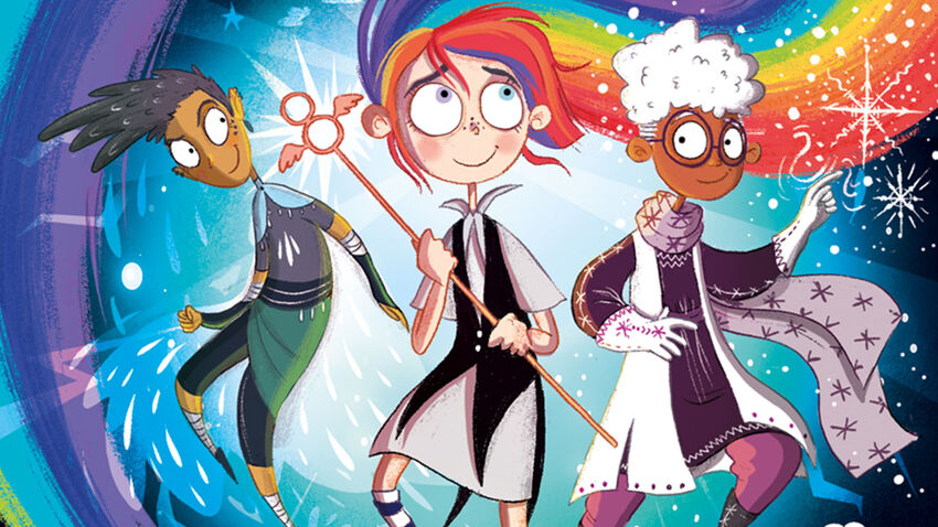illustration of three magical characters