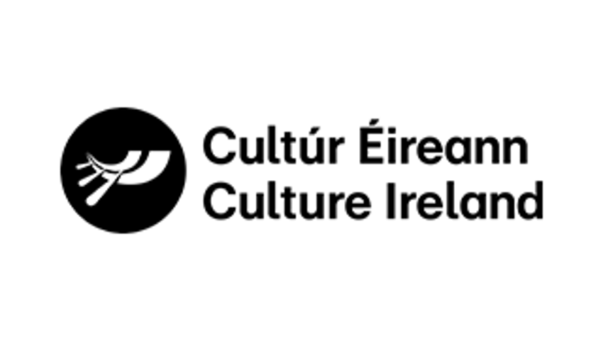 Black text reading Cultur Eireann Culture Ireland