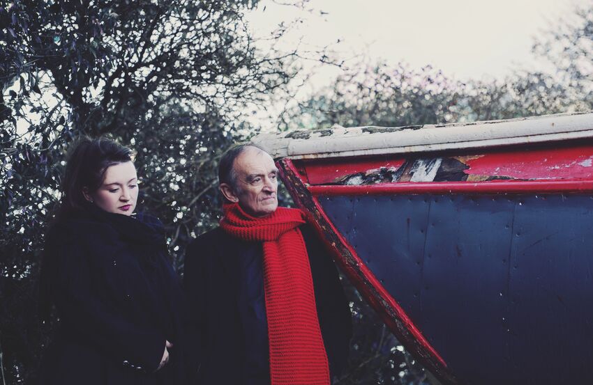 Photograph of Eliza & Martin Carthy outdoors