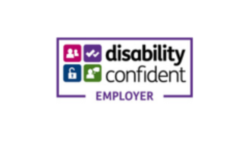 Logo reading Disability Confident Employer