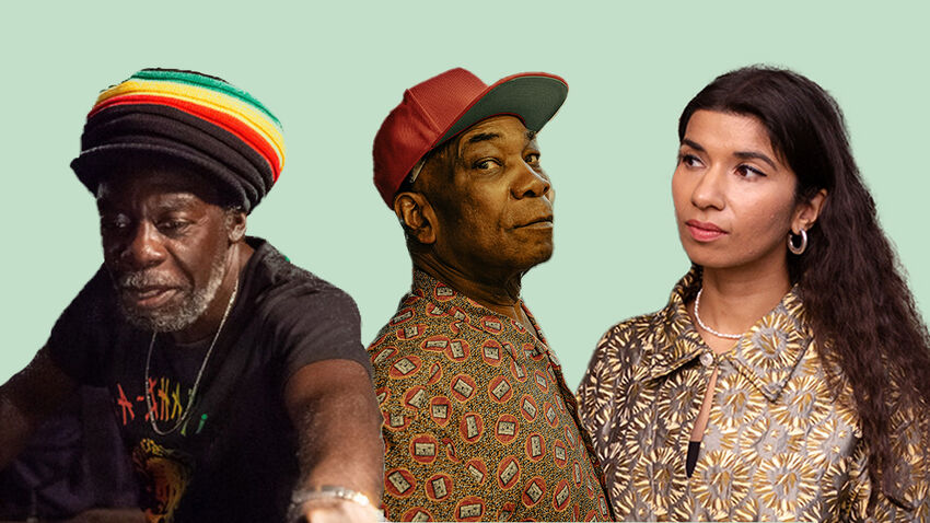 Aba Shanti DJing, Dennis Bovell, and Nabihah Iqbal