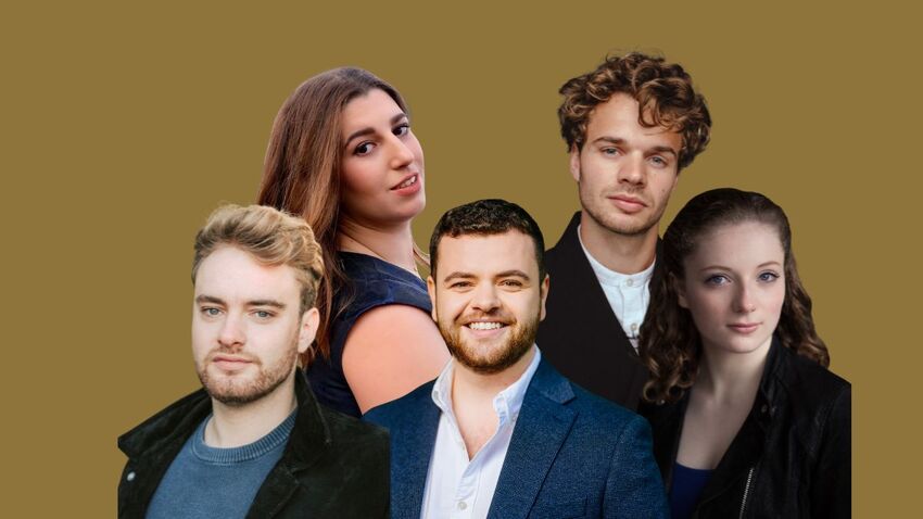 A collage of the 5 Jerwood Young Artist headshots